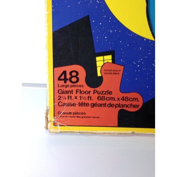 Vintage Spiderman Giant Floor Puzzle 2 ft x 1.5 ft by Waddingtons 1978 Complete - Picture 9 of 13